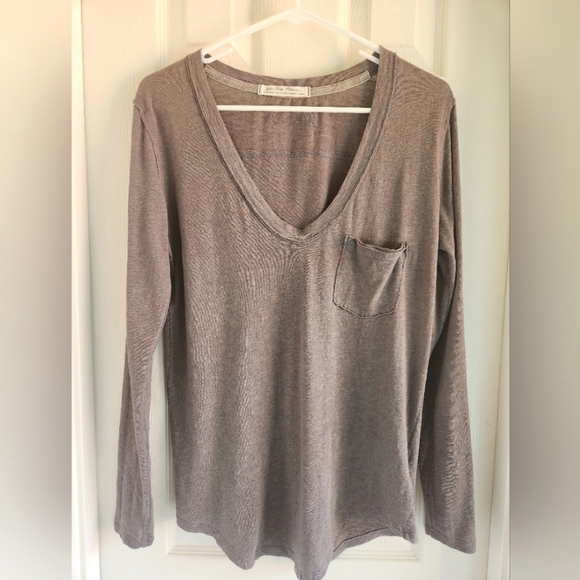 We The Free Betty Long Sleeve Pocket Tee Size XS - Picture 2 of 6